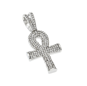 Collar con colgante de llave Ankh egipcia estilo hip hop para hombres y mujeres - Product Image 5