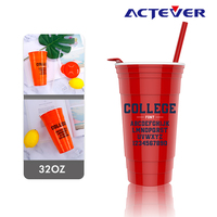 Gobelet de stade en plastique personnalisé de 500 ml, logo personnalisé, haute qualité, promotionnel, durable, réutilisable