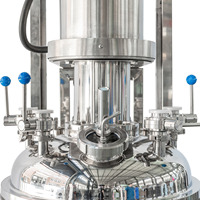 Agitateur émulsifiant sous vide avec moteur, capacité 50L, haute efficacité, pour la fabrication de produits chimiques, alimentaires, shampoings, crèmes cosmétiques, avec fonction de chauffage