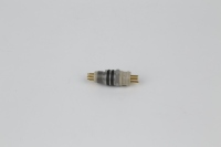 Conector Circular de 4 Pines de Alta Resistencia a la Temperatura para la Industria del Petróleo y Gas, Carcasa de Aleación de Aluminio con Recubrimiento de Oro, Terminación con Copa de Soldadura