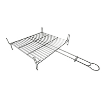 Outils de barbecue DaS pour l'extérieur, panier de barbecue extra-large à pieds hauts, grille multifonctionnelle pour steak et légumes