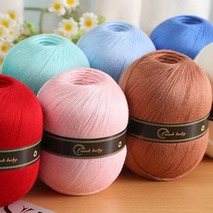 Fil Artisan 100% fil de <span class=keywords><strong>coton</strong></span> 38 couleurs DIY couleur unie dentelle de lin fil de <span class=keywords><strong>coton</strong></span> <span class=keywords><strong>mercerisé</strong></span> boule de 150g - Product Image 5
