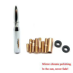 Antennes de balle de polissage chromées haute Performance <span class=keywords><strong>antenne</strong></span> de camion courte en billette d'aluminium pour camions Chevy Silverado et GMC Sierra - Product Image 3