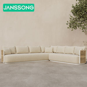 Lüks Otel Bahçesi L Şeklinde Kanepe Resort Dış Mekan Kanepe Takımı Villa Dış Mekan Mobilyaları Veranda Dış Mekan Kanepe Takımı Daire Dış Mekan Kanepe - Product Image 5