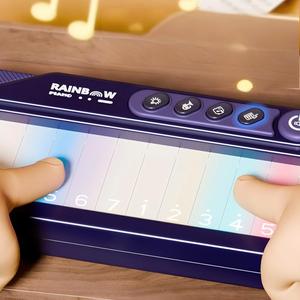 Children Touchscreen <b>Electronic</b> <b>Keyboard</b> Manufacturer, Optional White Dark Blue Shell Mini Music <b>Keyboard</b> Educational Toy - Product Image 5