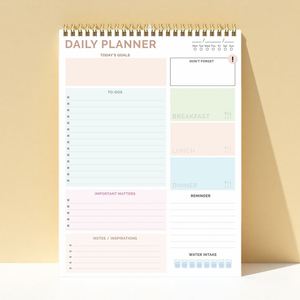 Libreta Planificadora Diaria Personalizada al por Mayor, Encuadernada en Espiral A4, Bloc de Notas con Lista de Tareas Semanal - Product Image 5