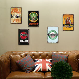 Set di Insegne Metalliche Vintage per Birra e Liquori, Decorazione Retrò per Bar, Pub, Casa, Man Cave, Garage - Product Image 2