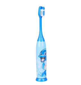 <span class=keywords><strong>Brosse</strong></span> à dents électrique, 1 pièce, décoration de dessins animés, <span class=keywords><strong>brosse</strong></span> Slim, niveau IPX7, tête interchangeable, poils polies souples, à piles pour enfants - Product Image 3