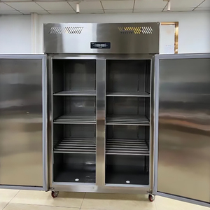 Congélateur commercial <span class=keywords><strong>convertible</strong></span> à 2 portes Flishel FLX-1.0L2 à refroidissement statique personnalisé, en acier inoxydable, pour pâtisserie, numérique - Product Image 4