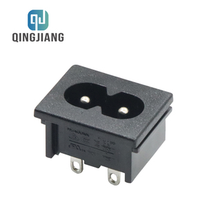 <span class=keywords><strong>Enchufe</strong></span> Eléctrico Industrial IEC C8, 7A 250V 2.5A 125V CA, Tipo Macho <span class=keywords><strong>de</strong></span> 2 Pines - Product Image 2
