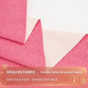 Tela de Forro Polar Dralon de Doble Cara, Elástica y Cálida, en Varios Colores, para Confección de Ropa - Product Image 4