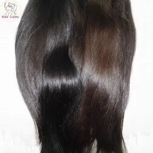 100% Raw Virgin Brazilian Silky Straight Weft Human Hair Weave tangle free Dark Brown Shade