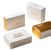 Boîte d'emballage de luxe mate OEM pour confiseries, impression de logo personnalisée, carton cadeau pour Noël et anniversaire