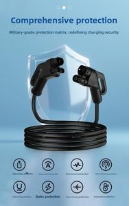 Câble d'extension pour véhicule électrique Type 2 5 mètres Mâle-Femelle 32A Compatible avec Audi E-Tron Porsche Taycan Renault <span class=keywords><strong>Zoe</strong></span> - Product Image 6