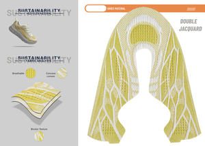 รองเท้าผ้าใบน้ำหนักเบา ระบายอากาศได้ดี สวมใส่สบาย รองเท้ากีฬาแบบสั่งทำขายส่ง พร้อมผ้าถักลายแจ็คการ์ดด้านบน - Product Image 2