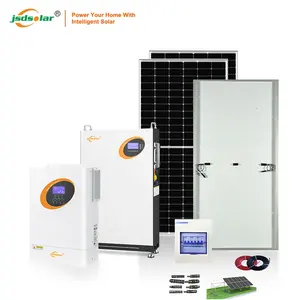 Jsdsolar全屋110V 220V 1000W 2KW 3KW 5KW 10KW便携式太阳能发电机运行家用太阳能系统