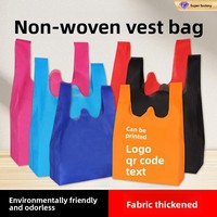 Sacs cabas non tissés écologiques, sacs de courses réutilisables 80 g/m², impression de logo personnalisé pour supermarchés, vente au détail, OEM