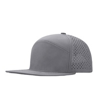 Casquette de baseball personnalisée style Merlin Snapshot Sport Golas Trucker, casquette de golf imperméable à 6 panneaux découpée au laser, casquette à bord plat
