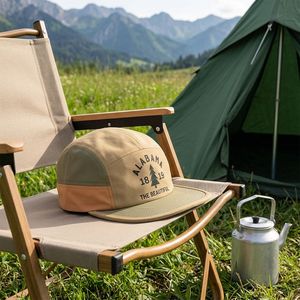 Casquette de camping 5 panneaux unisexe légère réglable séchage rapide respirante pour activités de plein air, chapeau décontracté imperméable pour adultes - Product Image 5