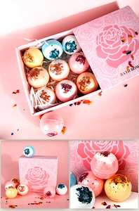 Juego de bolas de sal de baño de lujo personalizable OEM, baño de plantas de flores secas con burbujas veganas orgánicas para bomba, suministros de baño naturales <span class=keywords><strong>Gif</strong></span> - Product Image 6