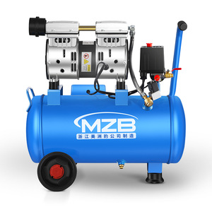 เครื่องอัดอากาศ Mzb 2 สูบ 110V แบบไร้น้ำมัน เงียบ ใช้กับงานไม้ในครัวเรือน - Product Image 1