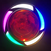 Phare universel de Moto LED U7 lumières de Moto colorées pour scooter Moto antibrouillard Angel Devil eyes LED clignotant externe