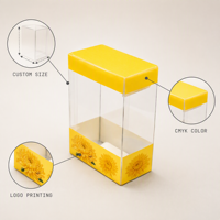 Boîte en plastique PET avec impression de logo personnalisée, emballage haut de gamme pour le thé, le thé de chrysanthème et le thé floral