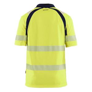 BLAKLADER - 359510133389XXXL Polo Hi-Vis con protección UV Hi-vis Amarillo/Azul Marino-EAN 7330509926680 ROPA DE TRABAJO DE 2017 - Product Image 2