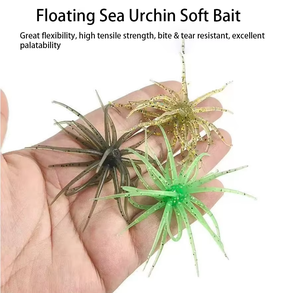 <span class=keywords><strong>Esca</strong></span> Morbida Realistica in TPE a Forma di Riccio Marino, 1.6g 2.8g 8.7g, per Acqua Dolce e Salata, per Bass, Carpa, Trota, Salmone - Product Image 5