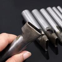 10-40mm cuir Rivets outil de poinçonnage largeur 5 mm oeillets ovales trou en métal frapper plat poinçonnage matrice à la main