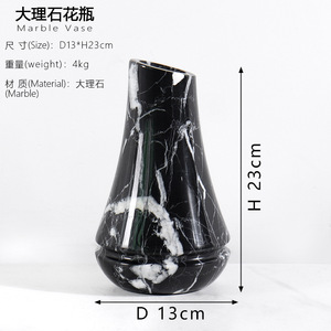 Vaso da Pavimento in Marmo di Alta Qualità Stile Art Deco Moderno 100% Naturale Colore Personalizzato per Decorazione - Product Image 5