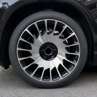 Jantes en alliage d'aluminium forgé EV 6061-T6, 18-22 pouces, noir brillant, aérodynamique turbofan, faible dragage, haute pression 12000T, garantie 5 ans