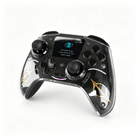 Control Inalámbrico para Nintendo Switch Pro, Gamepad con Pantalla LCD de 2 Pulgadas, Gatillos con Efecto Hall, Iluminación RGB para PS4/PC/Android/IOS
