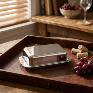 Beurrier en acier inoxydable - Product Image 1