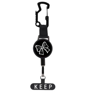 New cross-border multi-functional bottle opener keychain mobile phone anti-loss buckle badge scroll steel wire rope <b>bow</b> - Product Image 5