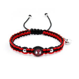 Yongyi 2024 nueva pulsera de amor de arcilla polimérica mujer <span class=keywords><strong>Spiderman</strong></span> color tejido puro hecho a mano pareja cuerda de mano - Product Image 1