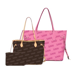<span class=keywords><strong>Borsa</strong></span> personalizzata in pelle vegana grandi borse medie in tutto il logo rosa Set borse da <span class=keywords><strong>donna</strong></span> borse a <span class=keywords><strong>tracolla</strong></span> da <span class=keywords><strong>donna</strong></span> <span class=keywords><strong>borsa</strong></span> personalizzata - Product Image 1
