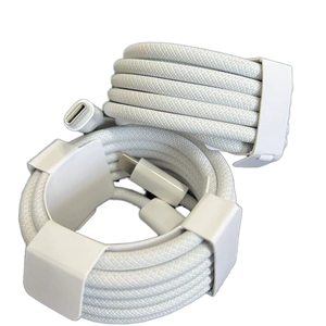 Câble de données double type-c tressé à chargement rapide pour <span class=keywords><strong>Apple</strong></span> 15 Mac 240 WMac2 Écouteurs à gaine en nylon compatibles avec les appareils <span class=keywords><strong>Apple</strong></span> - Product Image 1