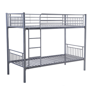 Ouvrier scolaire hôpital dortoir facile à installer métal Stable argent lit superposé pour adultes étudiants lit en acier - Product Image 4