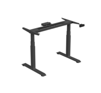Bureau de travail ergonomique réglable à double moteur et à deux niveaux, avec structure en acier moderne et durable