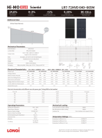 Panneau solaire Longi Himo X10 à bon prix, type N, bifacial, plaque solaire BC, module LR7-72HVD 645W 650W 655W à haute efficacité