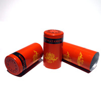 Capsules pour bouteilles de whisky, vodka, gin, liqueur, vin, en PVC, plastique, anti-fuite, bouchon personnalisable