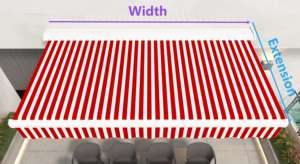 Auvent de pluie de haute qualité à bas prix, auvent à bras repliable, auvent rétractable extérieur, auvent en aluminium, couverture de patio - Product Image 6