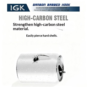 Hameçons triples robustes ST-66-4X avec ardillons, en acier à haute teneur en carbone, pour leurres et plaques métalliques, pour la pêche en lac - Product Image 2