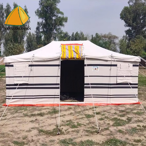 Özel Orta Doğu Çadırı Demir Çerçeveli Çadırlar Açık Hava Çöl Su Geçirmez Çadırı Aile Mülteci Yardım Çadırı Kanvas Çadır - Product Image 2