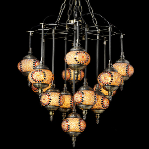 Lampadario in ambra colorato per lampade <span class=keywords><strong>a</strong></span> <span class=keywords><strong>sospensione</strong></span> per Hotel di medio oriente con lampada <span class=keywords><strong>a</strong></span> <span class=keywords><strong>sospensione</strong></span> per ristorante - Product Image 2
