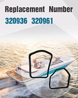Kit de joints d'échappement supérieur et inférieur pour moteur hors-bord Johnson Evinrude |   75-300 HP, joints d'étanchéité du boîtier d'échappement de la boîte de vitesses, remplace 320936 320961