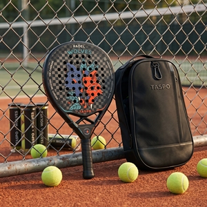 Set Racchette da Padel Design <span class=keywords><strong>Lupo</strong></span> in Carbonio 12K con Borsa e 3 Palline, Controllo Potenza a Scacchiera, Vendita Diretta dalla Fabbrica - Product Image 1