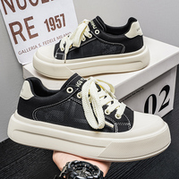 Chaussures de course athlétiques pour hommes en cuir véritable respirant avec lacets, amorti et antidérapantes, idéales pour la randonnée en extérieur