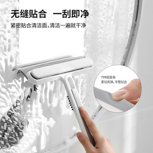 FaSoLa Window Cleaner Squeegee 4 In 1 Magic Tool With Replacement Blades Durable Nonwoven Felt For Home Glass Cleaning - Product Image 3